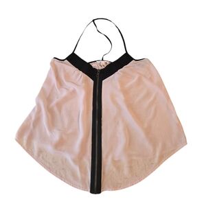 3 for $5 Silence + Noise Black and Cream Zipper Top XS